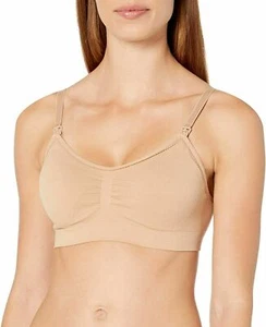 Rosie Pope Women's Seamless Sleep Nursing Bra LARGE NUDE ๐ - Picture 1 of 1