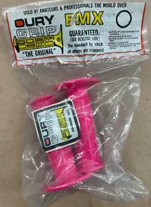 VTG NOS 80s Oury Waffle Grips Pink Old School BMX - Picture 1 of 2