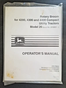 John Deere Modell 26 Drehbesen für 4200/4300/4400 Traktoren Betriebsanleitung - Bild 1 von 1