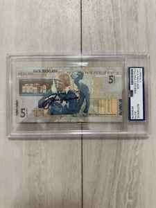 JACK NICKLAUS SIGNED ROYAL BANK OF SCOTLAND BRITISH OPEN 5 POUND NOTE PSA/DNA - Picture 1 of 2