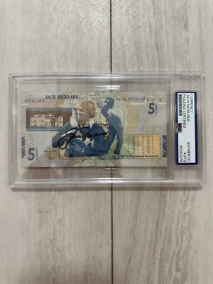 JACK NICKLAUS SIGNED ROYAL BANK OF SCOTLAND BRITISH OPEN 5 POUND NOTE PSA/DNA - Image 1 of 2