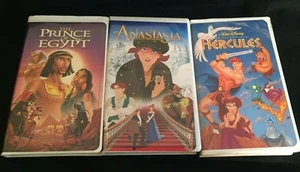 Hercules Masterpiece - Anastasia - The Prince of Egypt - VHS Clamshell Lot - Imagen 1 de 4