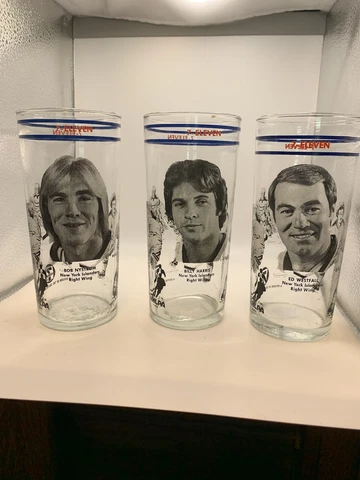 (5) VINTAGE NEW YORK ISLANDERS 7-11 DRINKING GLASSES 1976 Cover
