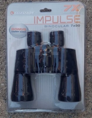 BRAND NEW! Celestron Impulse 7x50 Binoculars, Model 72060 - Image 1 of 4
