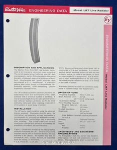 EV - Electro Voice Engineering Datenbroschüre - LR7 Lautsprecher - Bild 1 von 1