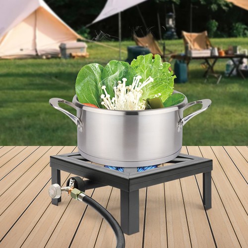 Single Burner Gas Stove Outdoor BBQ Propane Cooker Picnic Grill Stove