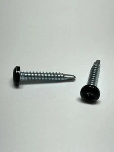 Viti autoforanti testa padella nera punta quadrata camper americano 8 x 1-1,5" - Foto 1 di 1