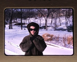 1960's  Woman Fashion Snow background - Picture 1 of 3