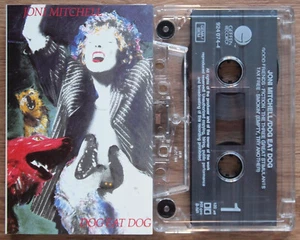JONI MITCHELL - DOG EAT DOG (GEFFEN 9240744) 1985 EUROPE CASSETTE TAPE FOLK ROCK - Picture 1 of 3