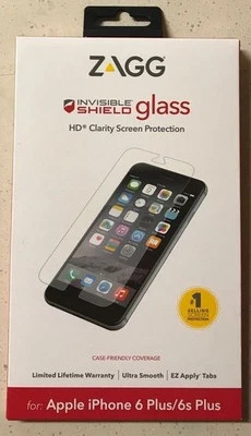 New Zagg Invisible Shield Glass Screen Protector for iPhone 6 Plus / 6s Plus  - Image 1 of 2