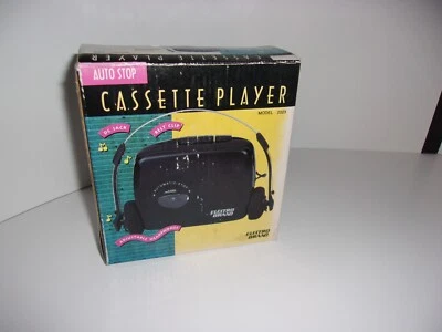 Vtg Electro Brand Personal Cassette Tape Player With Box Headphones & Manual  - Image 1 of 4