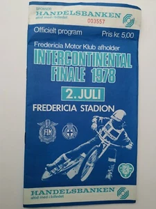  FREDERICA STADION DÄNEMARK INTERCONTINENTAL FINAL 2. Juli 1978 nicht ausgefüllt  - Bild 1 von 3