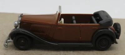 Occasione BREKINA Ho 1/87 Wanderer Cabrio Auto Bicolore Marrone #1702 No. Box - Immagine 1 di 4