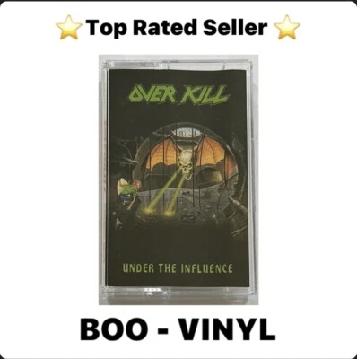 Overkill Under The Influence Cassette Tape 1988 Metal Thrash Rare Ex / Mint - Image 1 of 4