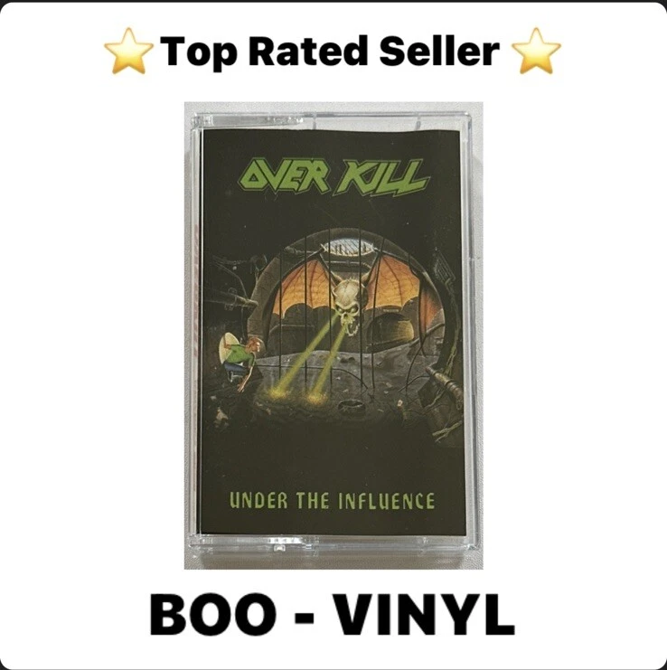 Overkill Under The Influence Cassette Tape 1988 Metal Thrash Rare Ex / Mint - Image 1 of 4