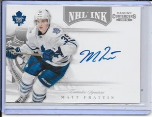 2011-12 Panini Contenders Matt Frattin NHL Ink Auto # 59 - Picture 1 of 2