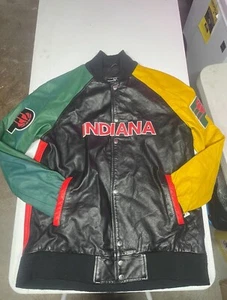 Large Custom full Leather NBA pacer Jacket - Picture 1 of 11