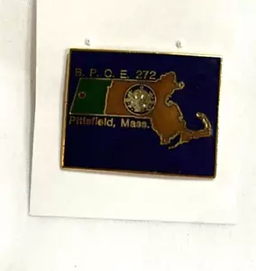 BPOE 272 Pittsfield Mass Pinback Pin Elche - Bild 1 von 2