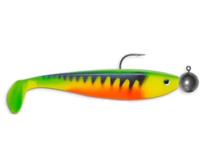 Delalande Shat GT 11cm 10g 2pc Leurre souple Brochet Perche Sandre Black Bass - Photo 1/10