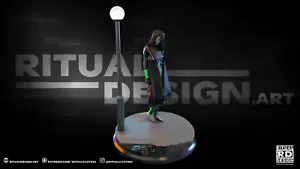 Statua Monoko By Ritual Design stampa 3D non dipinta non assemblata - Foto 1 di 15