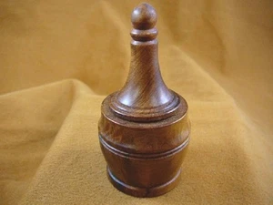 (BOX-163) BURL BOX small Thuya Wood African carved carving boxes Morocco Exotic - Picture 1 of 2