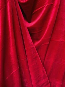 TELA DE TERCIOPELO ELÁSTICO POLIÉSTER ROJO (60 pulg.) Vendido por yarda - Imagen 1 de 1