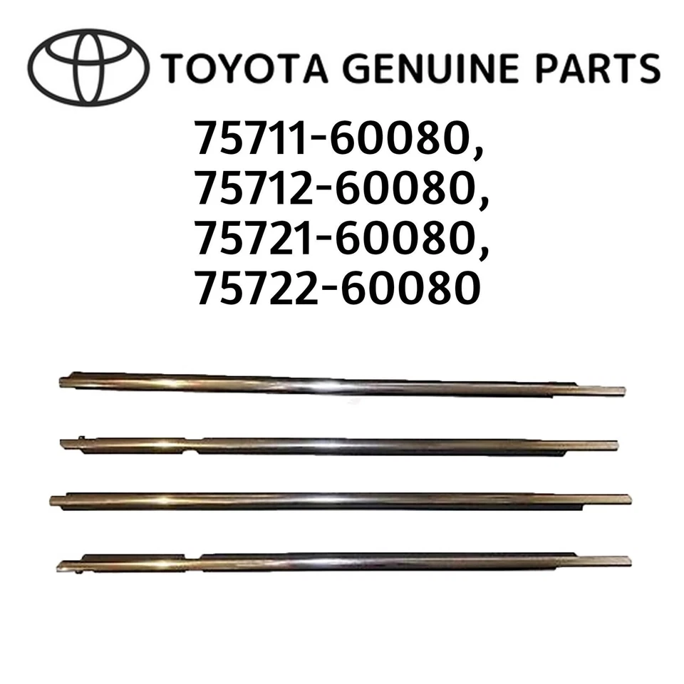 OEM Toyota Genuine Lexus Moulding Doors Belt GX470 Front ＆ Rear Set of 4 New - Imagem 1 de 2