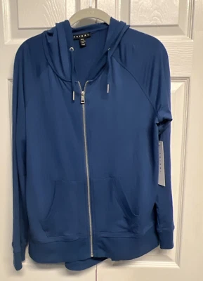 Tribal Chambray Blue  Hoodie Jacket Size M New With Tags - Image 1 of 4