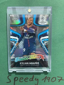 Topps Finest Future Stars Mbappe Paris PSG 2018 Chrome Champions League 2017 - Foto 1 di 4