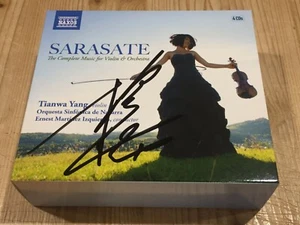 Signed TIANWA YANG Sarasate Complete Music for Violin & Orchestra NAXOS 4 CD BOX - Bild 1 von 2