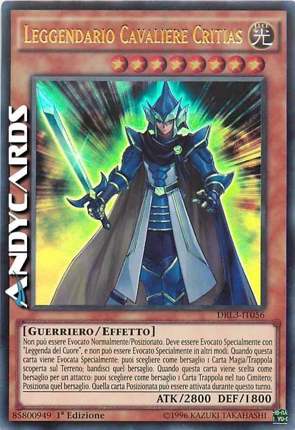 LEGGENDARIO CAVALIERE CRITIAS • (Legendary Knight) • Ultra R • DRL3 IT056 • 1Ed - Immagine 1 di 1