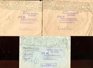 German Reich 3 Documents Berlin Postscheckamt Pscha 1942/43 - Picture 1 of 1