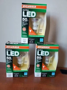3 PACK Sylvania 6W Ultra LED PAR16 Medium E26 Flood White Dimmable Light Bulb - Picture 1 of 7