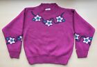Vintage 90S Oshkosh Kids Girls Pink Floral Flower Pullover Sweater Size M - L