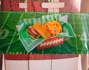 4 Pack Football Paper Food Trays - Picture 1 of 3