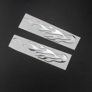 3D Motorcycle Flame Car Decal Sticker Badge PVC Reflective Stickers Chopper ATV - Picture 1 of 6