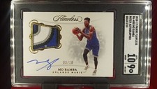 Mo Bamba Flawless RPA 2018-19 Panini Rookie Patch Auto 03/10 Gold SGC 10 9