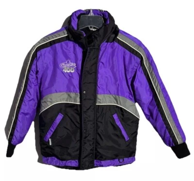 VTG Choko Racing Jacket Sz 14 L Purple Black Snowmobile Kids Jacket Rider - Image 1 of 4