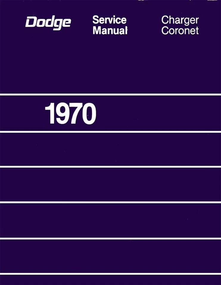1970 Dodge Charger Coronet Shop Service Repair Manual - Image 1 of 4