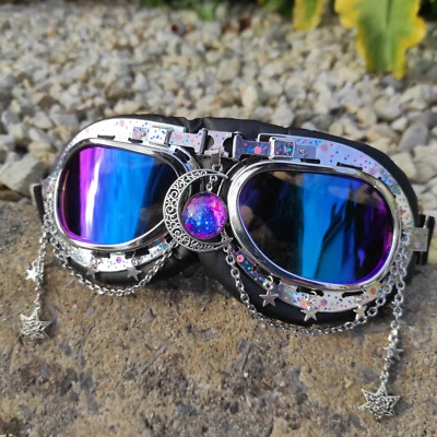 Festival Gafas Rave Conjunto Mujeres Hombres EDM EDC Gafas de sol Hombre Ardiente Máscara Luna Foto 1 de 4