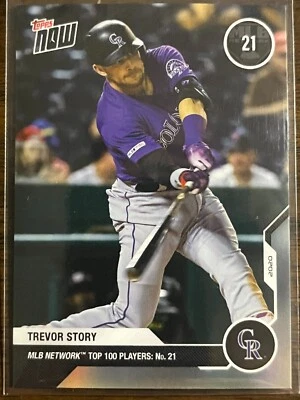 2020 Topps Now #MN21 Trevor Story Colorado Rockies - Image 1 of 2