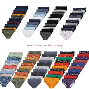 BOYS 10 PACK BRIEFS PANTS KNICKERS UNDERWEAR COTTON RICH GEORGE AGE 2 - 16 - Picture 1 of 23
