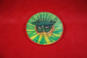 VINTAGE 1966 VARI-VUE - 3" - GREEN HORNET - SCARCE BUTTON - PIN BACK - VG COND - Picture 1 of 11