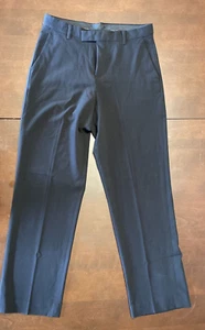 Calvin Klein Boys Black Flat Front Straight Leg Dress Pants Size 18 Regular - Picture 1 of 10