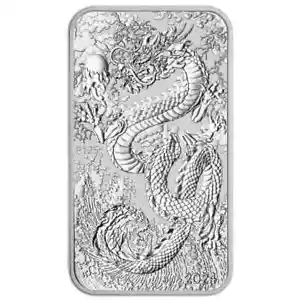 2024 AUSTRALIA DRAGON COIN 1 oz .9999 Fine Silver Coin Bar PERTH MINT Australia - Picture 1 of 3