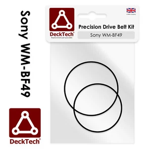 DeckTech™ Replacement Belts for Sony Walkman WM-BF49 WMBF49 | Rubber Drive Belt - Picture 1 of 3
