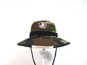 Nike Florida State Seminoles On Field Sideline Camo Boonie Bucket Hat Sz S/M NEW - Picture 1 of 10
