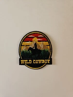 Wild Cowboy Embroidered Patch / Western Style Embroidery For Clothing Repair - Image 1 of 4