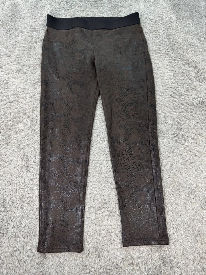 Pantalones Karen Kane para mujer grandes marrón imitación cuero piel de serpiente pantalones de colección Foto 1 de 4