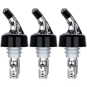 Automatic Measured Bottle Pourer Pack Of 3 1 Oz 30 Ml Quick Shot Spirit Measur - Picture 1 of 7